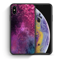 Thumbnail for Θήκη iPhone X/Xs Aurora Galaxy από τη Smartfits με σχέδιο στο πίσω μέρος και μαύρο περίβλημα | iPhone X/Xs Aurora Galaxy case with colorful back and black bezels