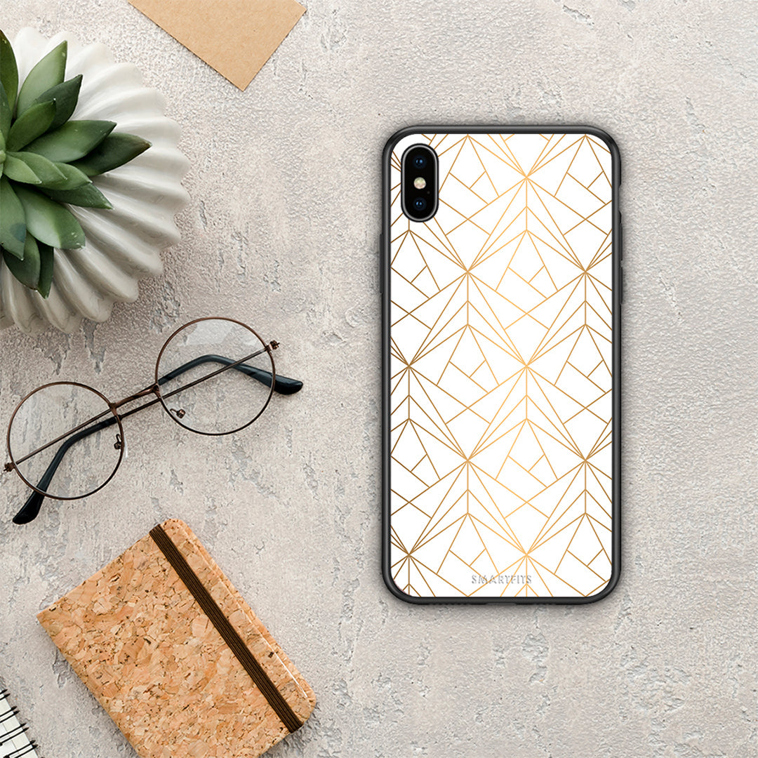 Geometric Luxury White - iPhone Xs Max case