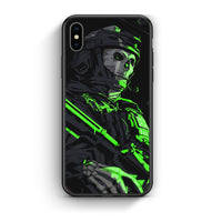Thumbnail for iPhone X / Xs Green Soldier Θήκη Αγίου Βαλεντίνου από τη Smartfits με σχέδιο στο πίσω μέρος και μαύρο περίβλημα | Smartphone case with colorful back and black bezels by Smartfits