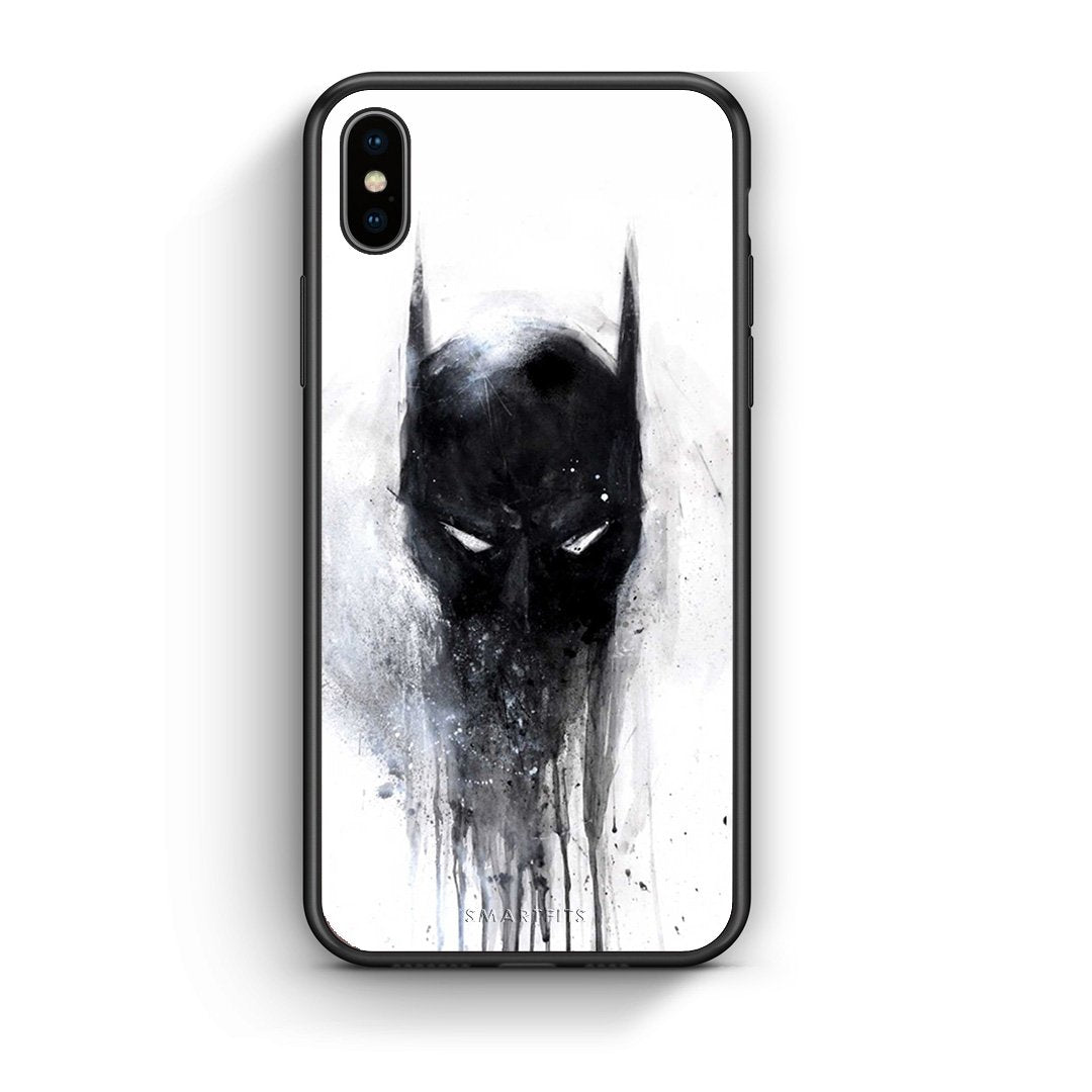 4 - iphone xs max Paint Bat Hero case, cover, bumper