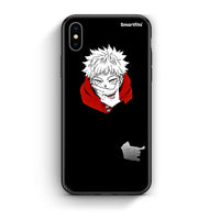 Thumbnail for iphone xs max Itadori Anime θήκη από τη Smartfits με σχέδιο στο πίσω μέρος και μαύρο περίβλημα | Smartphone case with colorful back and black bezels by Smartfits