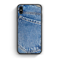 Thumbnail for iPhone X/Xs Jeans Pocket θήκη από τη Smartfits με σχέδιο στο πίσω μέρος και μαύρο περίβλημα | Smartphone case with colorful back and black bezels by Smartfits
