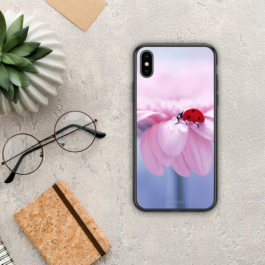 Ladybug Flower - iPhone X / XS case