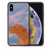 Thumbnail for Θήκη Αγίου Βαλεντίνου iPhone X / Xs Lion Love 2 από τη Smartfits με σχέδιο στο πίσω μέρος και μαύρο περίβλημα | iPhone X / Xs Lion Love 2 case with colorful back and black bezels
