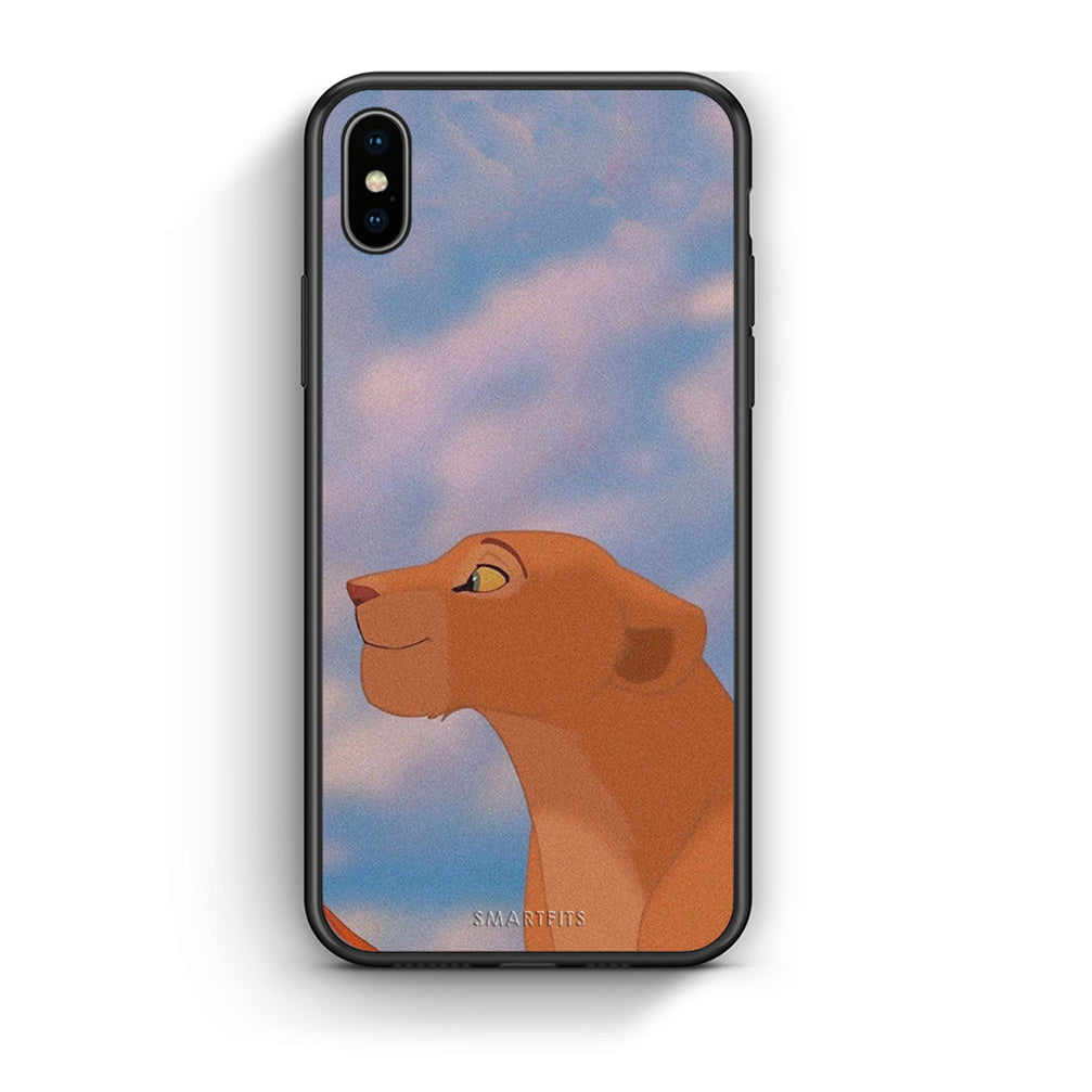 iPhone X / Xs Lion Love 2 Θήκη Αγίου Βαλεντίνου από τη Smartfits με σχέδιο στο πίσω μέρος και μαύρο περίβλημα | Smartphone case with colorful back and black bezels by Smartfits