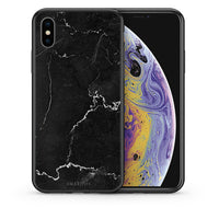 Thumbnail for Θήκη iPhone Xs Max Marble Black από τη Smartfits με σχέδιο στο πίσω μέρος και μαύρο περίβλημα | iPhone Xs Max Marble Black case with colorful back and black bezels
