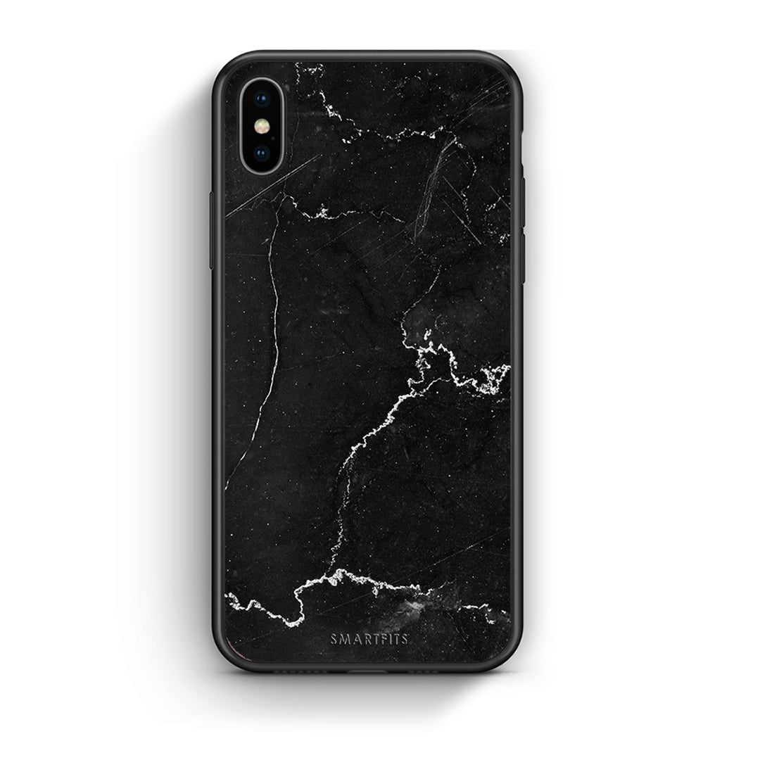 iphone xs max Marble Black θήκη από τη Smartfits με σχέδιο στο πίσω μέρος και μαύρο περίβλημα | Smartphone case with colorful back and black bezels by Smartfits