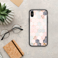 Thumbnail for Marble Hexagon Pink - iPhone Xs Max case