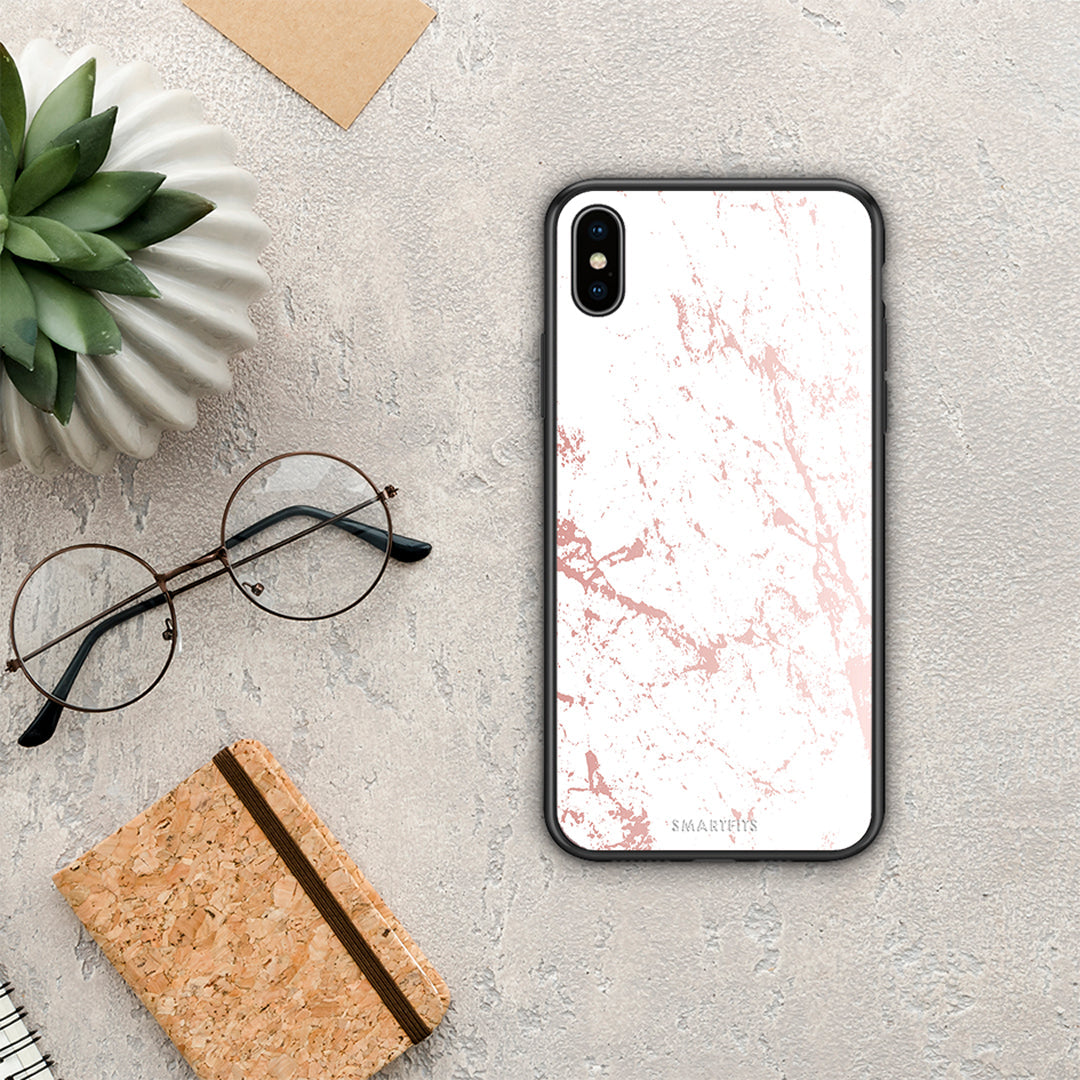 Marble Pink Splash - iPhone Xs Max case