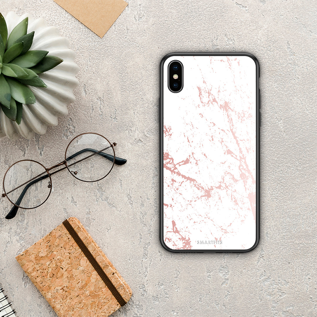 Marble Pink Splash - iPhone X / XS case