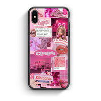 Thumbnail for iPhone X / Xs Pink Love Θήκη Αγίου Βαλεντίνου από τη Smartfits με σχέδιο στο πίσω μέρος και μαύρο περίβλημα | Smartphone case with colorful back and black bezels by Smartfits