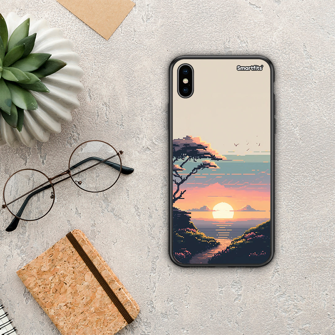 Pixel Sunset - iPhone Xs Max case