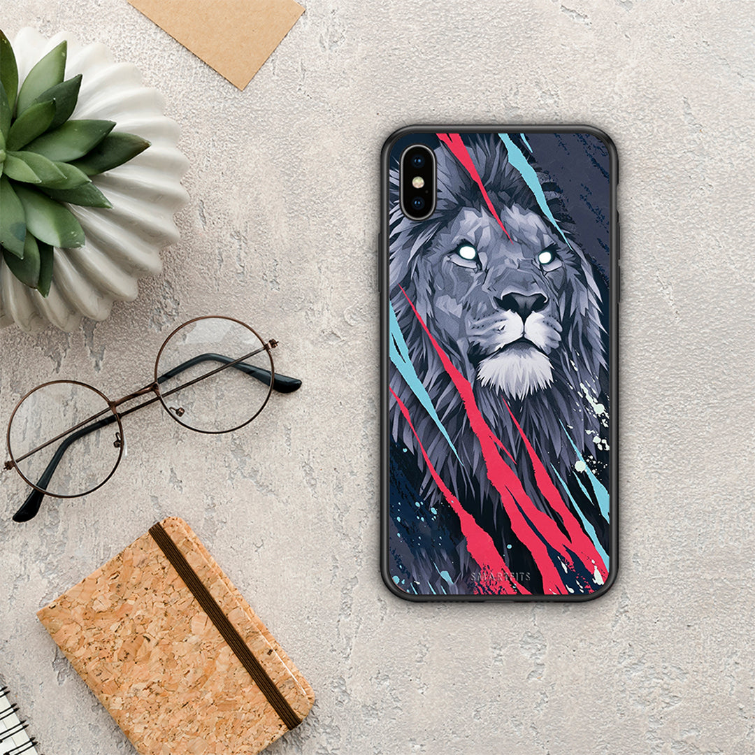 PopArt Lion Designer - iPhone Xs Max case