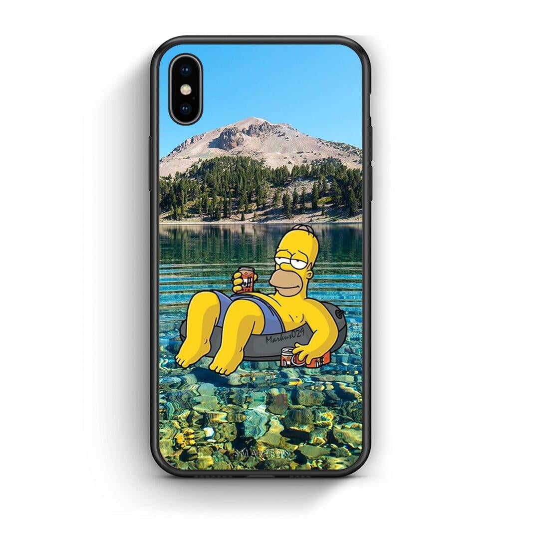 iphone xs max Summer Happiness Θήκη από τη Smartfits με σχέδιο στο πίσω μέρος και μαύρο περίβλημα | Smartphone case with colorful back and black bezels by Smartfits