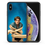 Thumbnail for Θήκη Αγίου Βαλεντίνου iPhone X / Xs Tangled 1 από τη Smartfits με σχέδιο στο πίσω μέρος και μαύρο περίβλημα | iPhone X / Xs Tangled 1 case with colorful back and black bezels