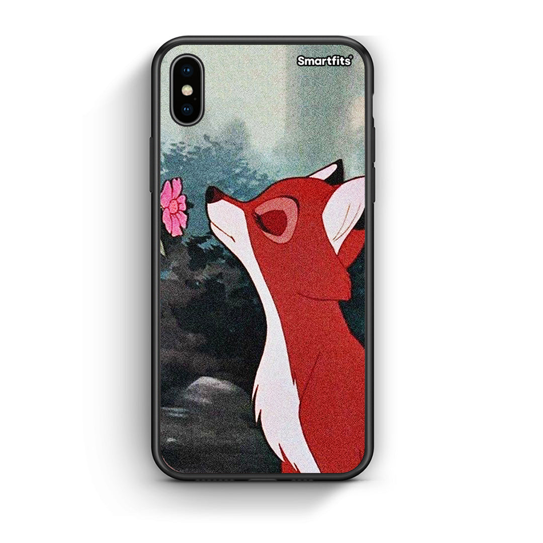 iphone xs max Tod And Vixey Love 2 θήκη από τη Smartfits με σχέδιο στο πίσω μέρος και μαύρο περίβλημα | Smartphone case with colorful back and black bezels by Smartfits