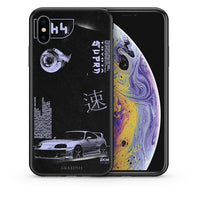 Thumbnail for Θήκη Αγίου Βαλεντίνου iPhone X / Xs Tokyo Drift από τη Smartfits με σχέδιο στο πίσω μέρος και μαύρο περίβλημα | iPhone X / Xs Tokyo Drift case with colorful back and black bezels