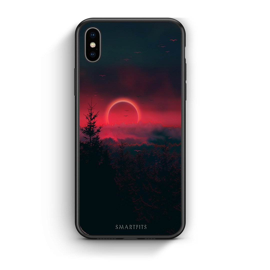 4 - iPhone X/Xs Sunset Tropic case, cover, bumper