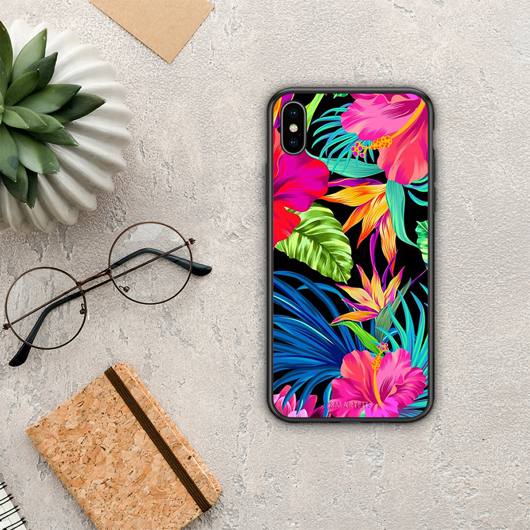 Tropical Flowers - iPhone Xs Max case