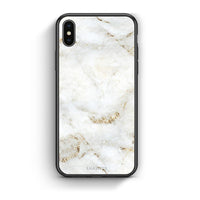 Thumbnail for iPhone X/Xs White Gold Marble θήκη από τη Smartfits με σχέδιο στο πίσω μέρος και μαύρο περίβλημα | Smartphone case with colorful back and black bezels by Smartfits