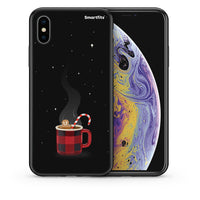 Thumbnail for Θήκη iPhone X/Xs Xmas Bathing από τη Smartfits με σχέδιο στο πίσω μέρος και μαύρο περίβλημα | iPhone X/Xs Xmas Bathing case with colorful back and black bezels