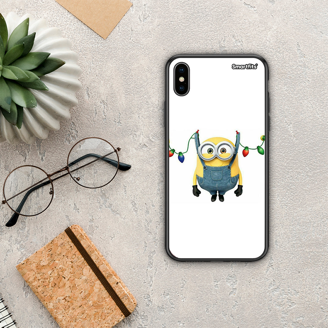 Xmas Minion Lights - iPhone X / XS case